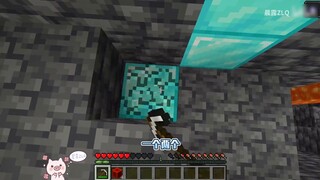 Khi mỏ kim cương trong Minecraft trở thành khối kim cương! Thế giới toàn khối khoáng thạch, làm sao tồn tại!