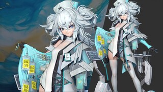【二次元模型班学员作品】芙洛伦最终效果展示 Blender卡渲