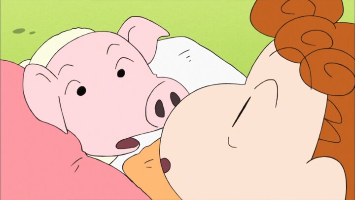 [Crayon Shin-chan] The lost piglet came into Shin-chan's house. Xiaokui liked this mini piglet very 