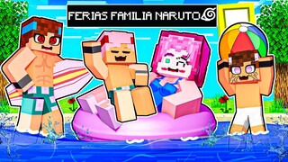 FÉRIAS NA PRAIA na FAMÍLIA NARUTO no Minecraft!