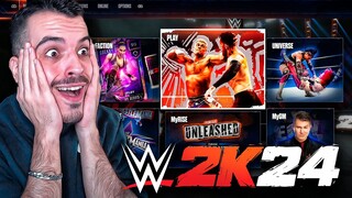 WWE 2K24: Menú, Roster, Todos los Desbloqueables, Tipos de Combate, Arenas, Campeonatos y más!