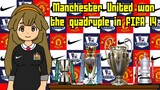 Manchester United won the Quadruple in FIFA 14