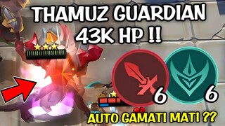 THAMUZ GUARDIAN MODE BATU?? TEBEL BANGET COY !! 6 WEAPON MASTER 6 GUARDIAN COMBO MAGIC CHESS TERBARU