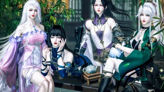 【Sky Blade】Drunken - Shocked! Four women got drunk and...