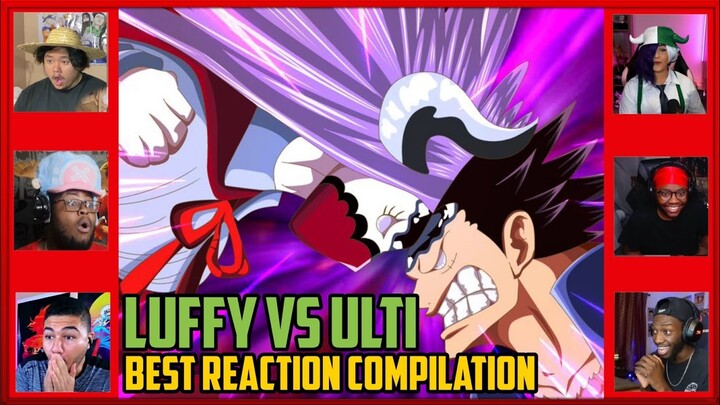 LUFFY VS ULTI HEADBUTT ONE PIECE EPISODE 990 BEST REACTION COMPILATION