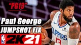 Paul George Jumpshot Fix NBA2K21 with Side-by-Side Comparison