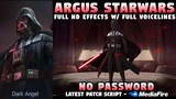 Argus Starwars Skin Script No Password | Argus Darth Vader Skin Script | Mobile Legends