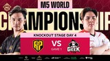 (FIL) M5 Knockouts Day 4 | APBR vs GEEK | Game 1