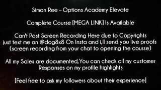 Simon Ree Course Options Academy Elevate download