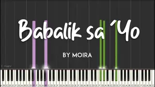 Babalik sa 'Yo by Moira (2 Good 2 Be True OST) synthesia piano tutorial + sheet music