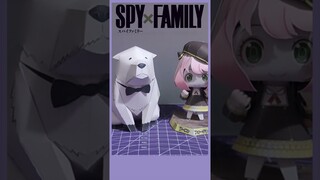 PAPERCRAFT ANYA AND BOND FORGER #spyxfamilyedit #shorts #papercraft