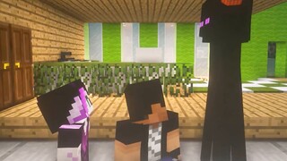 Ketika creeper Minecraft dan enderman ditukar, bayangan berubah menjadi kuli, dan dia melakukannya! #mc tidak bisa dihancurkan