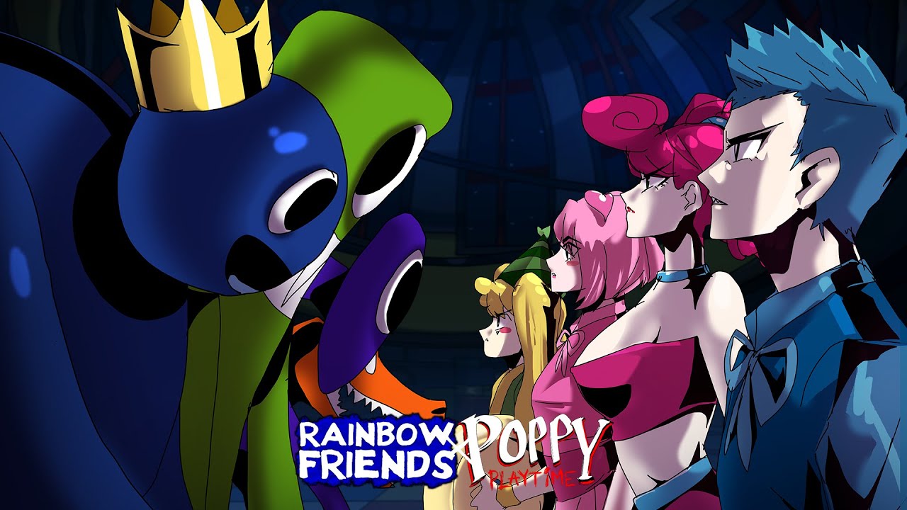 Rainbow Friends TRAGIC SAD STORY Anime Part 7 │ FNF Friends To Your End  but Poppy Playtime - BiliBili