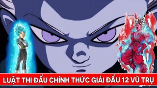 Luật thi đấu chính thức của Giải đấu sức mạnh 12 vũ trụ trong Dragon Ball Super