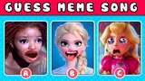 Guess Meme Song? Guess The Character By Their Song? | Disney, The Little Mermaid, The Super Mario #1