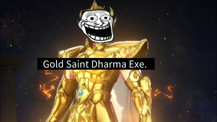 Gold saint dharma tamvan dan pemberani.