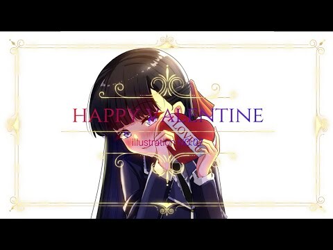 " Happy Valentine " anime digital speed painting medibang [ illustration NO.07 ]