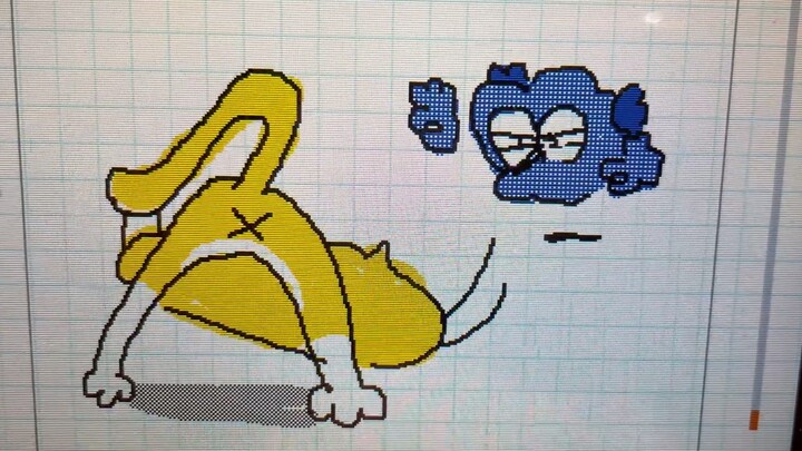 3ds animation "Kitten makes trouble in the office"