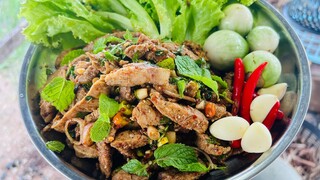 น้ำตกคอหมูย่างยั่วๆ แซ่บนัวอีหลีจ้า