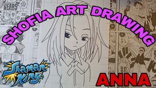 drawing anime shaman king, anna part.1