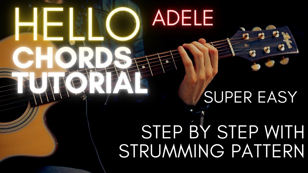 Easy On Me Guitar Tutorial Adele Guitar Lesson Easy Chords + Strumming 