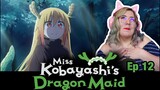 FATEFUL MEETING - Miss Kobayashi's Dragon Maid S1 E12 REACTION - Zamber Reacts