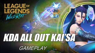 KDA All Out Kai'Sa Gameplay - WILD RIFT