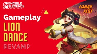 EFEKNYA JADI KEREN | GAMEPLAY REVAMP SKIN LUNAR FEST LOLITA LION DANCE | Mobile Legends Bang Bang