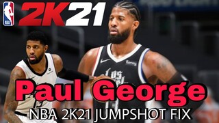 NBA 2K21 - PAUL GEORGE JUMPSHOT FIX *ACCURATE*