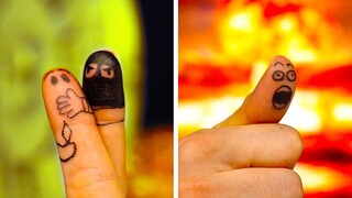 30 FUNNY FINGER ARTS AND CRAZY DOODLES