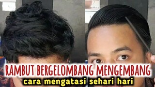 cara meluruskan rambut bergelombang, dalam sehari hari review oh man pomade