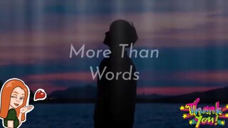 MORE THAN WORDS by JOSEPH VINCENT #enjoywatching