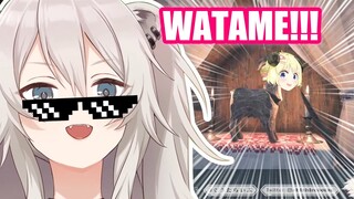 Funny How Botan Instinctively Kills Anything that Resembles Watame 【Hololive English Sub】