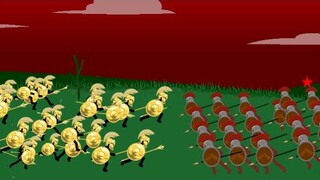 GOLDEN ARMY VS SPEARTON ARMY! (STICK WAR LEGACY)