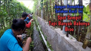 Mancing di Selokan Kecil Banyak Ikan nya || MANTAPP BROO!!