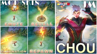MobileLegend - Mod Hero Skin Chou Siêu Nhân Sấm Sét Full Effect Full Voice No PassWord | Jin Moba