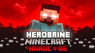 Gw Bertahan Hidup dari HEROBRINE di HARDCORE MINECRAFT -  HEROBRINE MINECRAFT HARDCORE