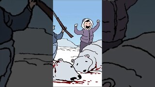 Polar crisis #karma #cartoon #viral