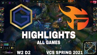 Highlight GLX vs FL (All Game) VCS Mùa Xuân 2021 | VCS Spring 2021 | GMedia Luxury vs Team Flash