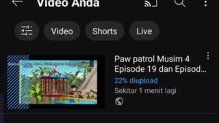 Video pertama yang berhasil diunggah di YouTube. Paw patrol