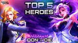 Top 5 Heroes That Just Won't Die | Top 5 Random Tier List | Arena of Valor | Liên Quân Mobile | RoV