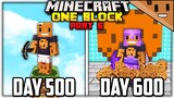 I Spent 600 Days in ONE BLOCK Minecraft... Here's What Happened