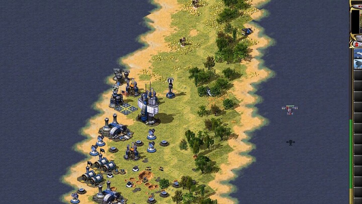 Red Alert 2 takes you to see the island-circling drill by helicopter