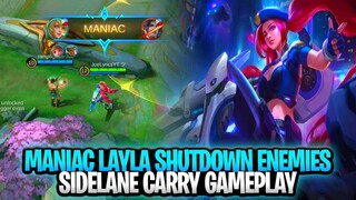 Maniac Layla Never Underestimate Her Shutdown All Enemies | Mobile Legends: Bang Bang
