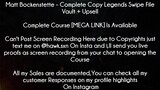 Matt Bockenstette Course Complete Copy Legends Swipe File Vault + Upsell download