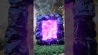 Making a Real Obsidian Nether Portal!