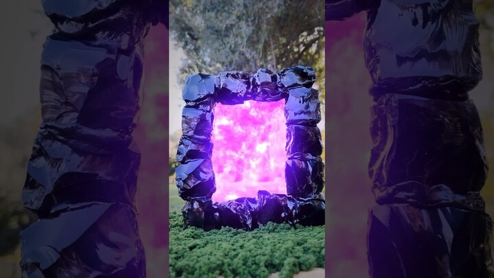 Making a Real Obsidian Nether Portal!