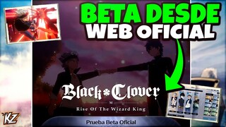 ACCEDE A LA BETA DESDE LA WEB OFICIAL! | BLACK CLOVER M: RISE OF THE WIZARD KING (MOBILE)