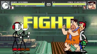 AN Mugen Request #2087: Henry Stickmin & Charles Calvin VS Fred Flintstone & George Jetson