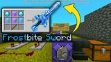 How to Craft a Frostbite Sword in Minecraft using Command Block Trick!